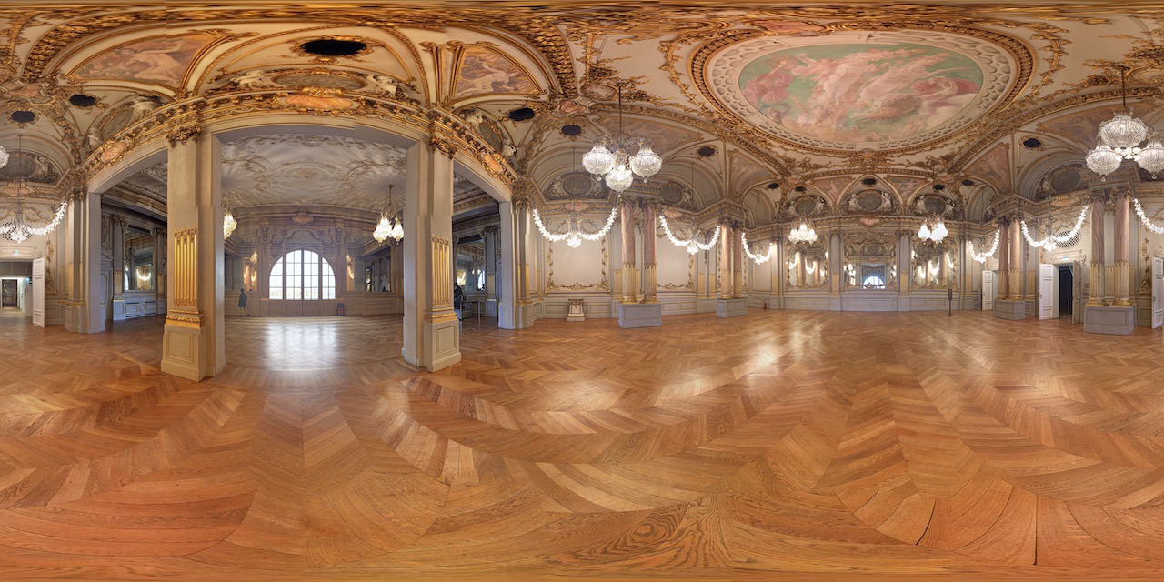 Salle des. Бальный зал панорама.